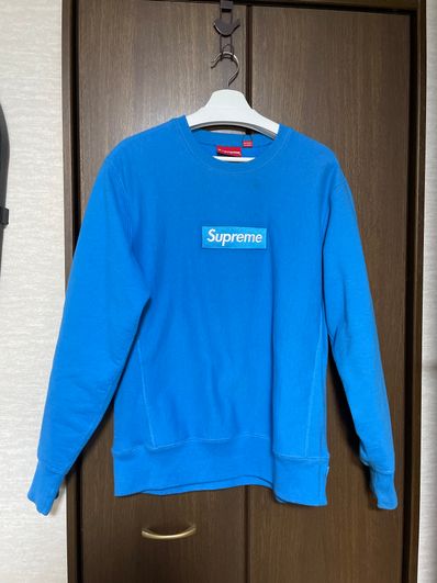 Supreme Box Logo Crewneck Sweatshirt "Blue" (18FW)