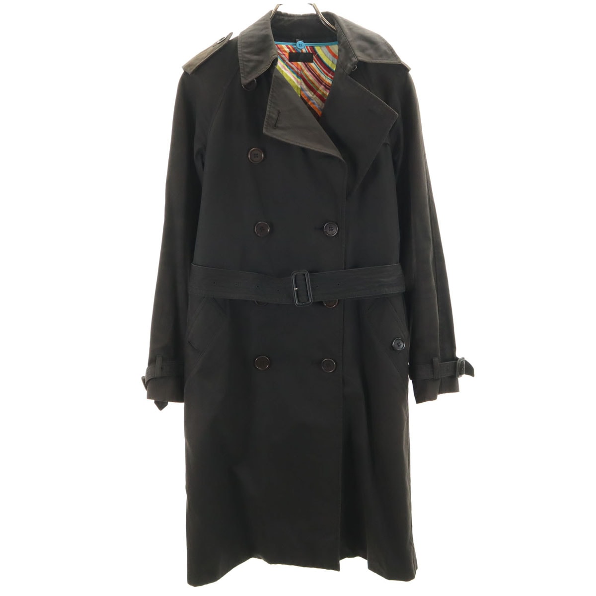 Paul Smith BLACK ポールスミス ブラック トレンチコート 40 ブラック ライナー付き