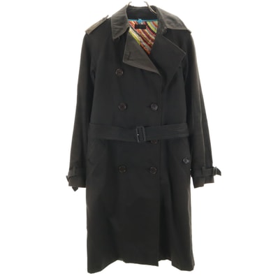 Paul Smith BLACK ポールスミス ブラック トレンチコート 40 ブラック ライナー付き