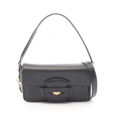 ミュウ ミュウ Miu Miu FINE CALF ペニー 2WAY ハンドバッグ バッグ レザー レディース ブラック系 5BD270 【中古】