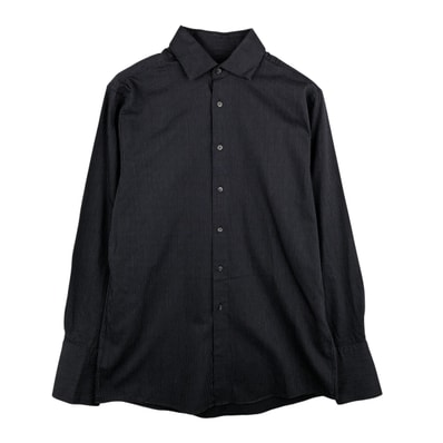 古着 00年代~ カルバンクライン Calvin klein REGULAR FIT 長袖 コットンストライプシャツ メンズM相当/eaa609191