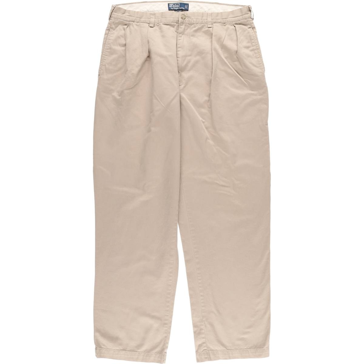 古着 ラルフローレン Ralph Lauren POLO by Ralph Lauren ANDREW PANT ツータック チノパンツ メンズw34相当/eaa533154