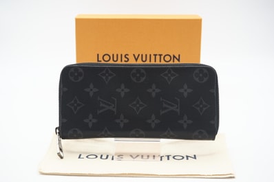 LOUIS VUITTON ルイ・ヴィトン エクリプス ジッピーウォレットヴェルティカル M62295 長財布 ブラック コーティングキャンバス メンズ