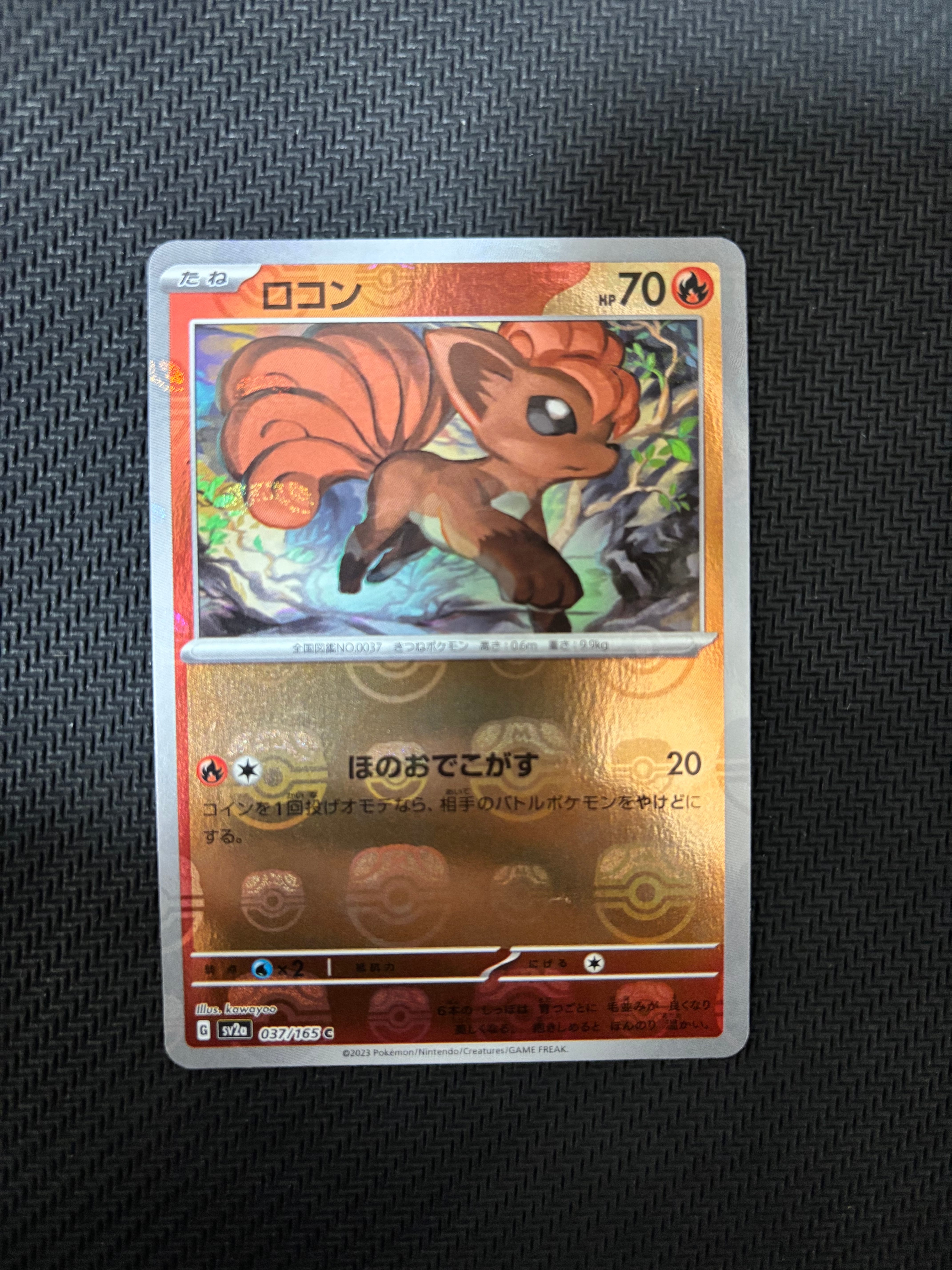 ロコン C: マスターボールミラー[SV2a 037/165](強化拡張パック「ポケモンカード151」)