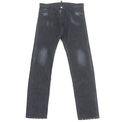 美品 ディースクエアード デニムパンツ ブラック 52 S74LB1227