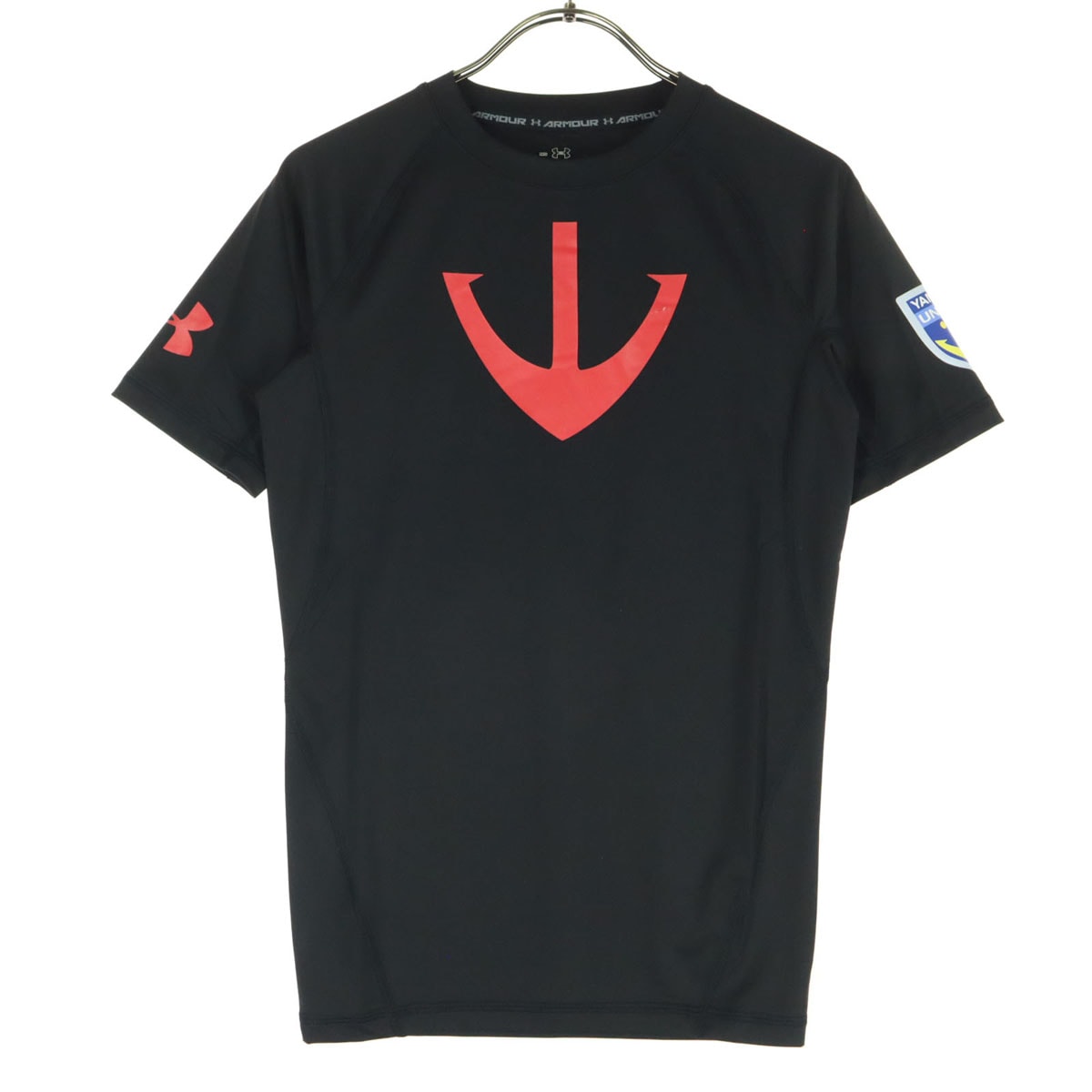 UNDER ARMOUR アンダーアーマー 宇宙戦艦ヤマト コラボ フロントプリント トレーニング 半袖 インナーウェア ウェア MD ブラック 外袋付き