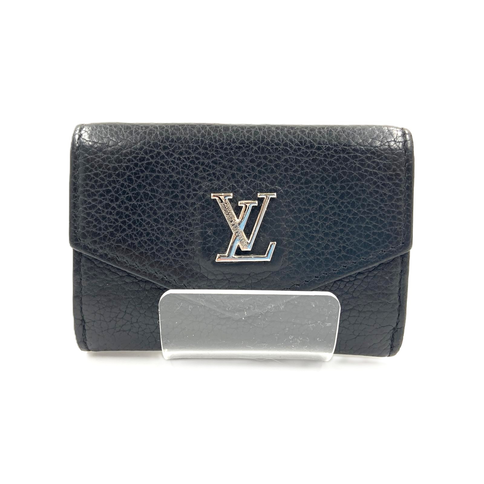 LOUIS VUITTON ルイヴィトン ポルトフォイユ ロック ミニ  三つ折り短財布   M63921 ブラック