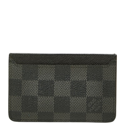 ルイ ヴィトン ダミエ グラフィット ネオ ポルト カルト カードケース N62666 ブラック PVC レザー メンズ LOUIS VUITTON 中古