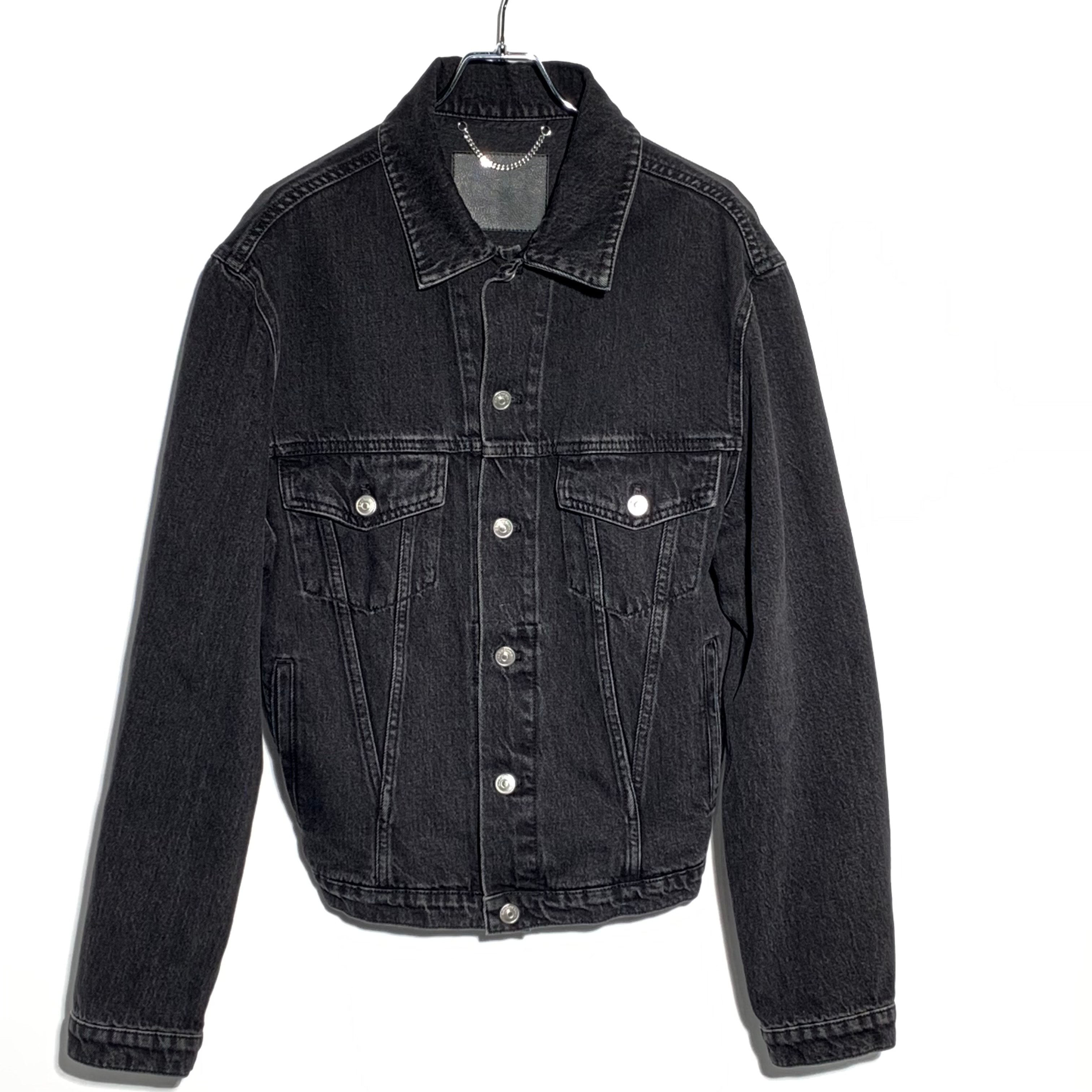 Balenciaga Gジャン クラッシュデニム Black