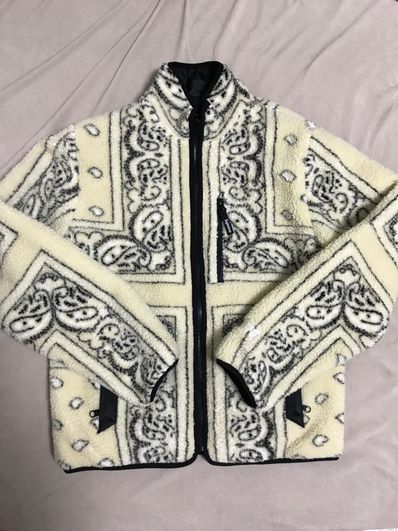Supreme Reversible Bandana Fleece Jacket "Ivory"