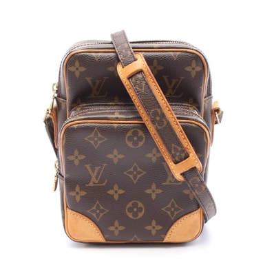 ルイ・ヴィトン LOUIS VUITTON アマゾン ショルダーバッグ バッグ PVCコーティングキャンバス レザー モノグラム レディース ブラウン系 M45236 【中古】