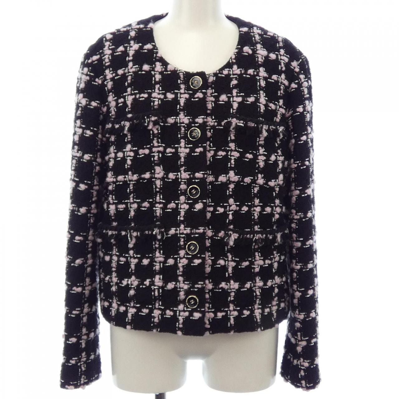 シャネル CHANEL LOOK12 P80405V72615 25B ノーカラージャケット