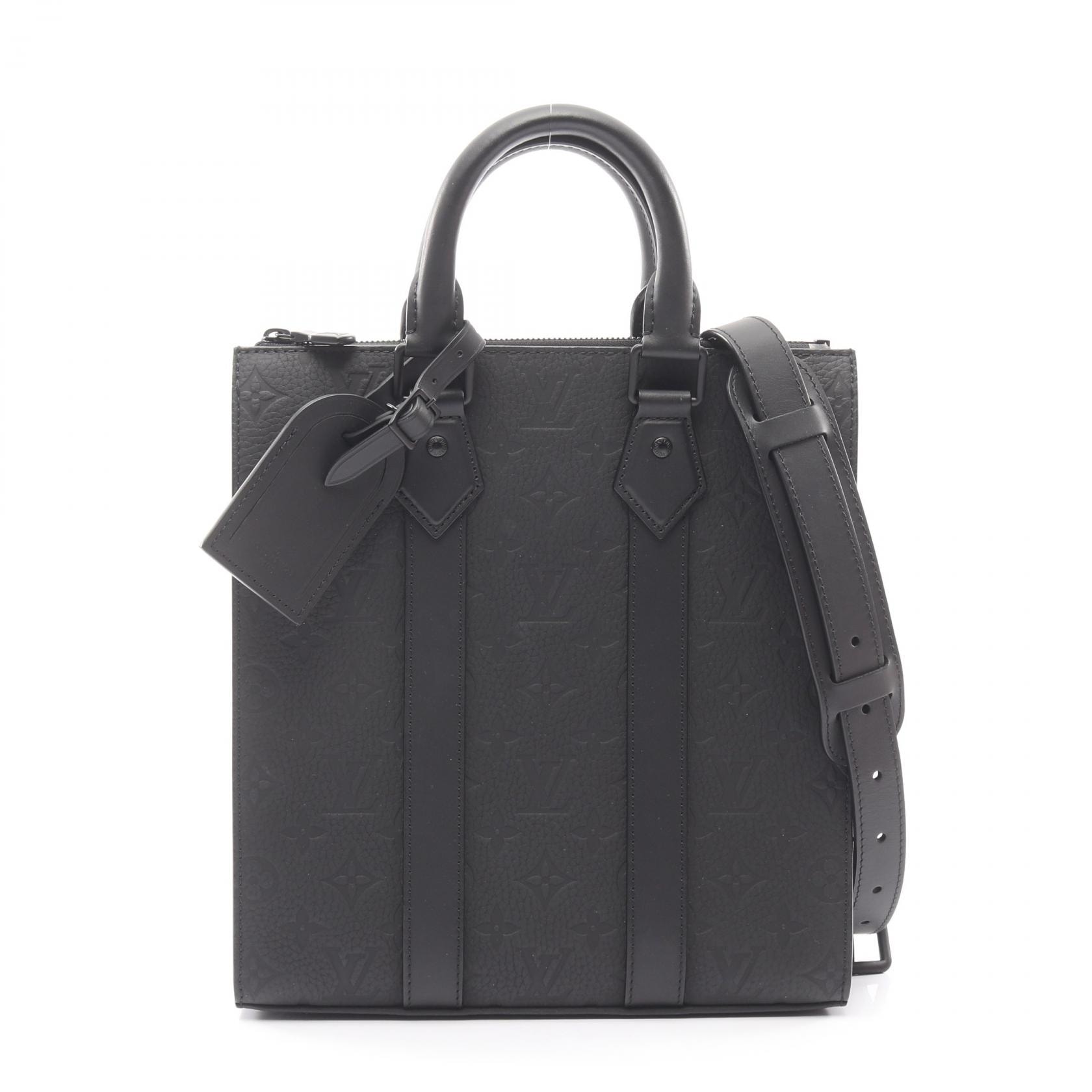 ルイ・ヴィトン LOUIS VUITTON サックプラ クロス トートバッグ バッグ レザー モノグラム・トリヨンレザー ノワール メンズ ブラック系 M21884 【中古】