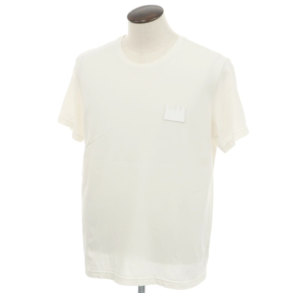 【中古】ジョルジオブラット GIORGIO BRATO コットン クルーネック 半袖Tシャツ アイボリー【サイズL】【メンズ】