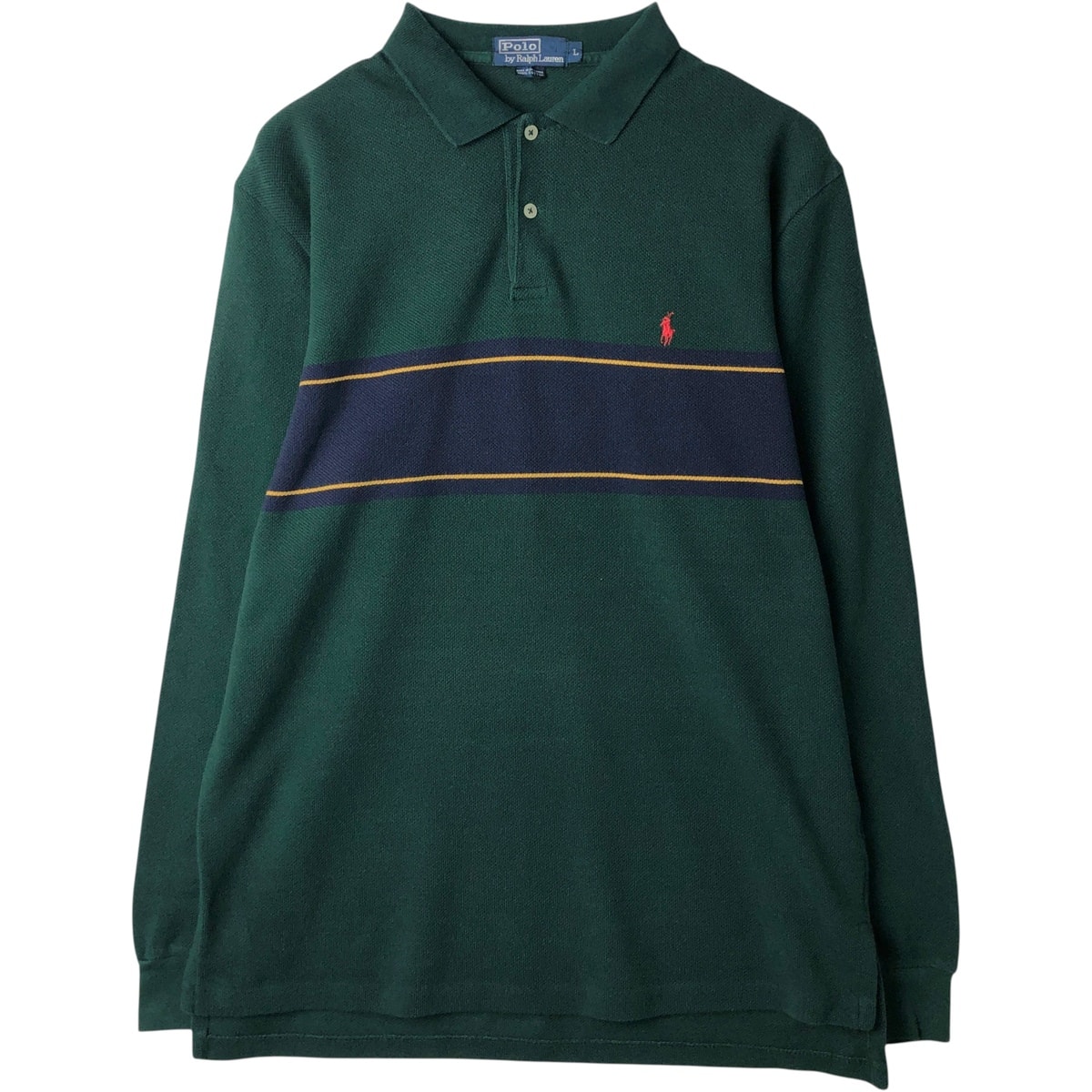 古着 ラルフローレン Ralph Lauren POLO by Ralph Lauren 長袖 ポロシャツ メンズL相当/eaa616507