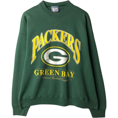 古着 90年代 リー Lee SPORT NFL GREEN BAY PACKERS グリーンベイパッカーズ プリントスウェットシャツ トレーナー USA製 メンズXXL相当 ヴィンテージ/eaa633683