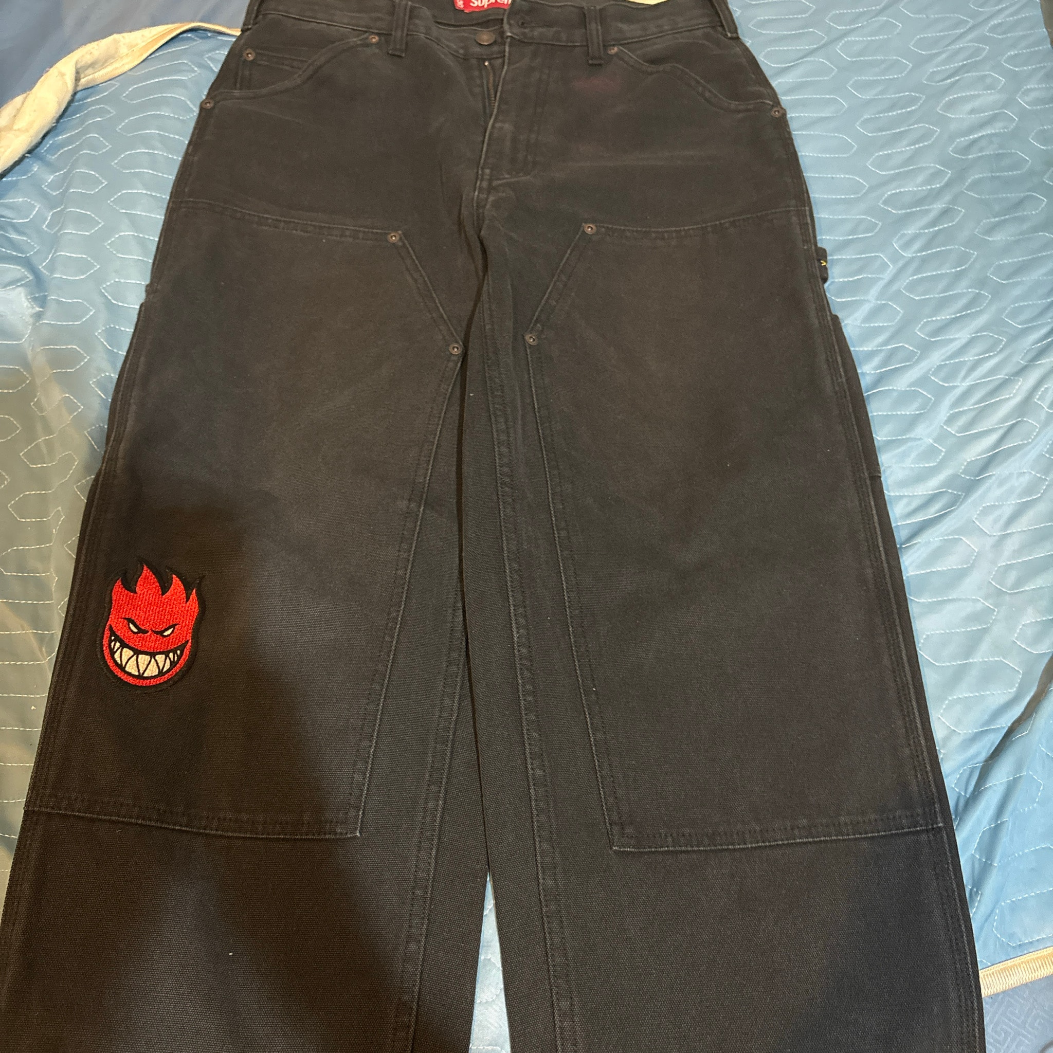 Supreme x Spitfire Double Knee Painter Pant "Black"