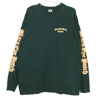 BlackEyePatch ALL CITY BLACKLETTER L/S TEE "Green"