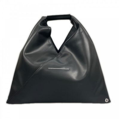 MAISON MARGIELA メゾンマルジェラ ハンドバッグ SB6WD0013 合成皮革 ブラック 黒 レディース【中古品】