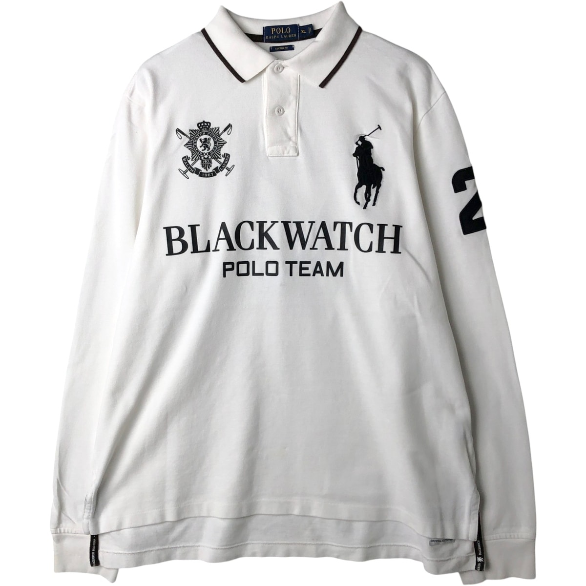古着 ラルフローレン Ralph Lauren POLO RALPH LAUREN CUSTOM FIT ビックポニー 長袖 ポロシャツ メンズXL相当/eaa648973