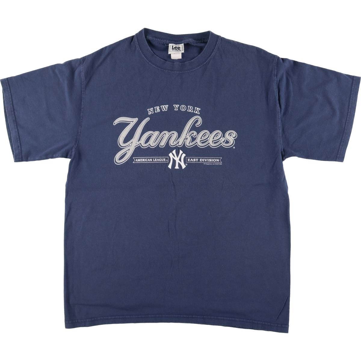 古着 00年代 リー Lee SPORT MLB NEW YORK YANKEES ニューヨークヤンキース ロゴプリントTシャツ メンズL相当/eaa543447