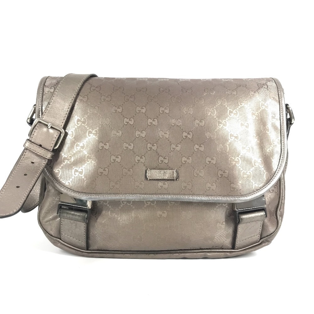 グッチ GUCCI GG インプリメ ロゴ 201732 カバン フラップ メッセンジャーバッグ 斜め掛け ショルダーバッグ GGインプリメ メタリック系