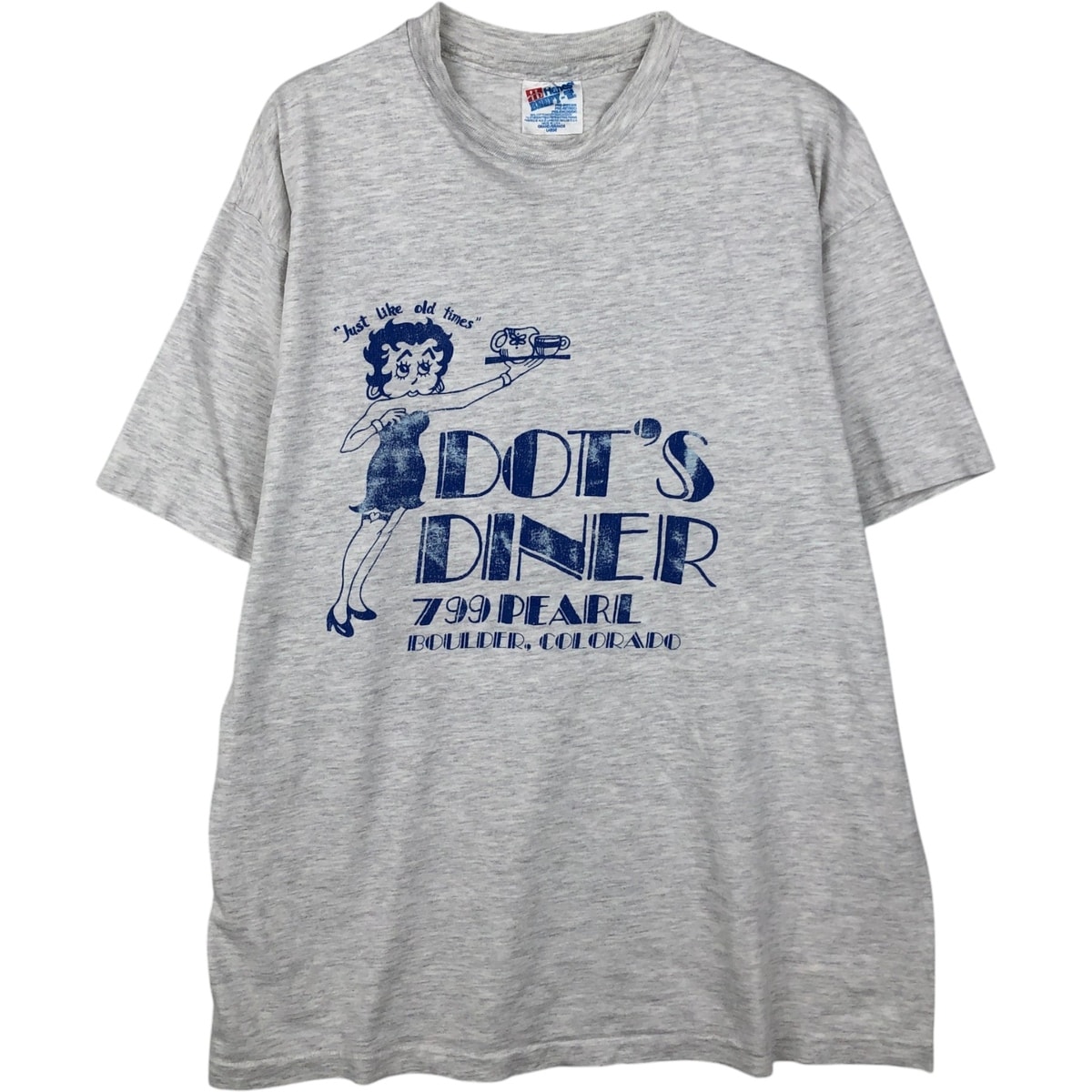 古着 90年代 ヘインズ Hanes BEEFY-T パロディプリントTシャツ USA製 メンズL相当/eaa642045