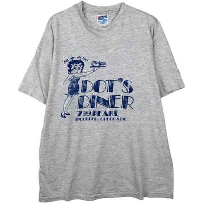 古着 90年代 ヘインズ Hanes BEEFY-T パロディプリントTシャツ USA製 メンズL相当/eaa642045