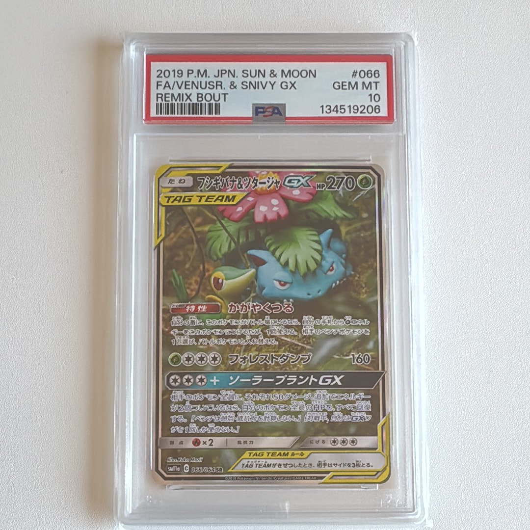Venusaur & Snivy GX SR: SA[SM11a 066/064](Enhanced Expansion Pack "Remix Bout")