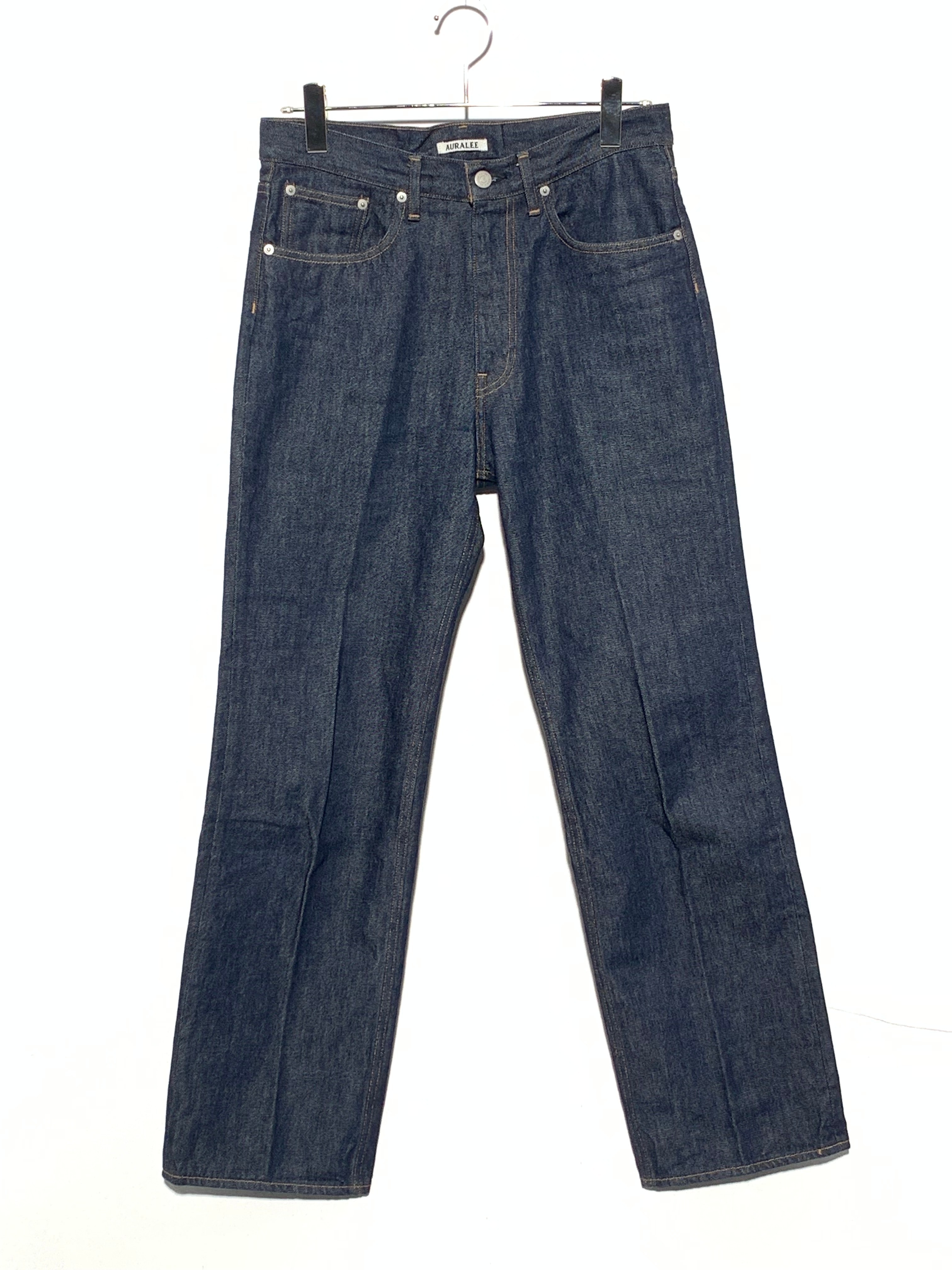 AURALEE Hard Twist Denim 5P Pants "Indigo"