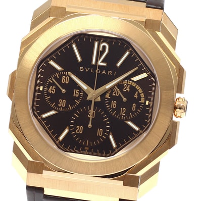 ☆極美品 ブルガリ オクト フィニッシモ GMT メンズ 【中古】