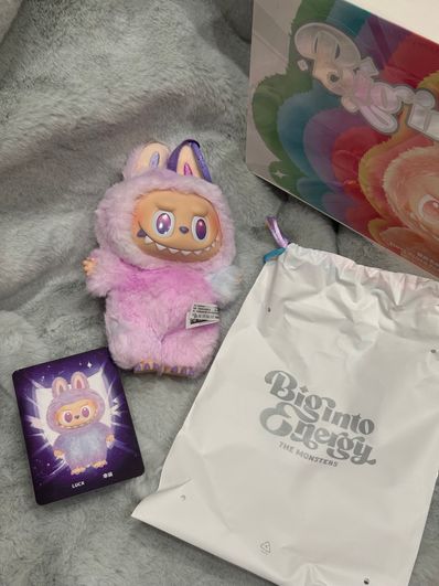 POP MART THE MONSTERS (LABUBU) Big into Energy Series Plush Pendant LUCK