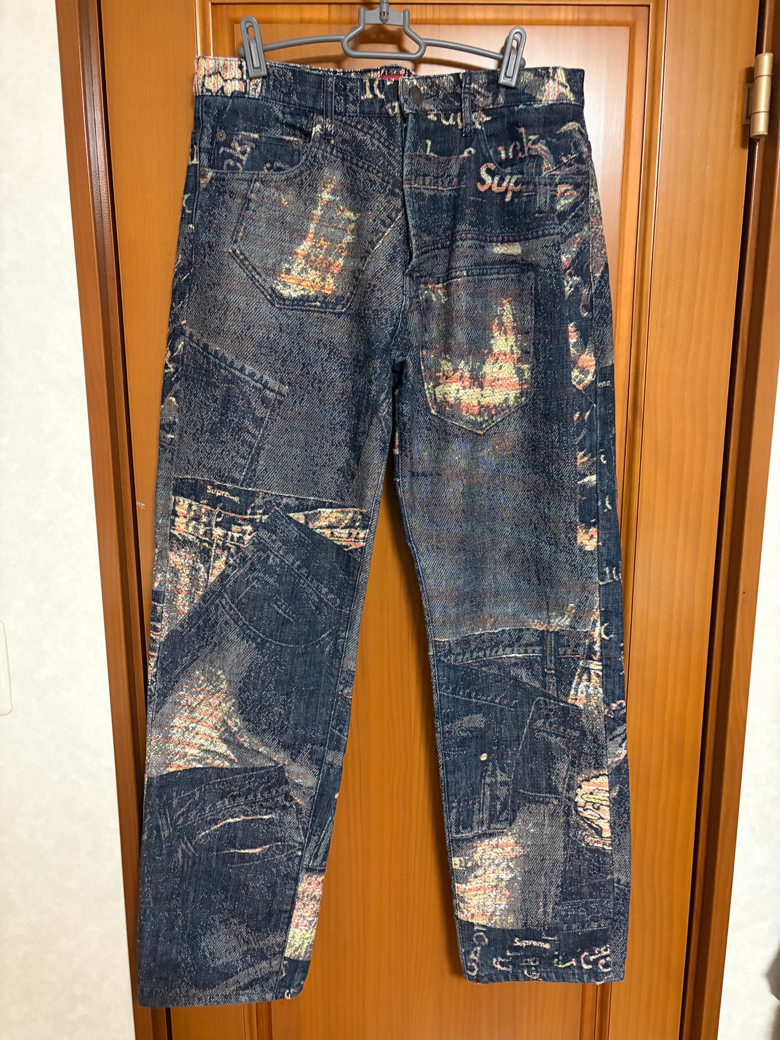 Supreme Archive Denim Jacquard Regular Jean "Blue"