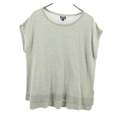 patagonia パタゴニア ノースリーブ ニット S グレー系 アウトドア