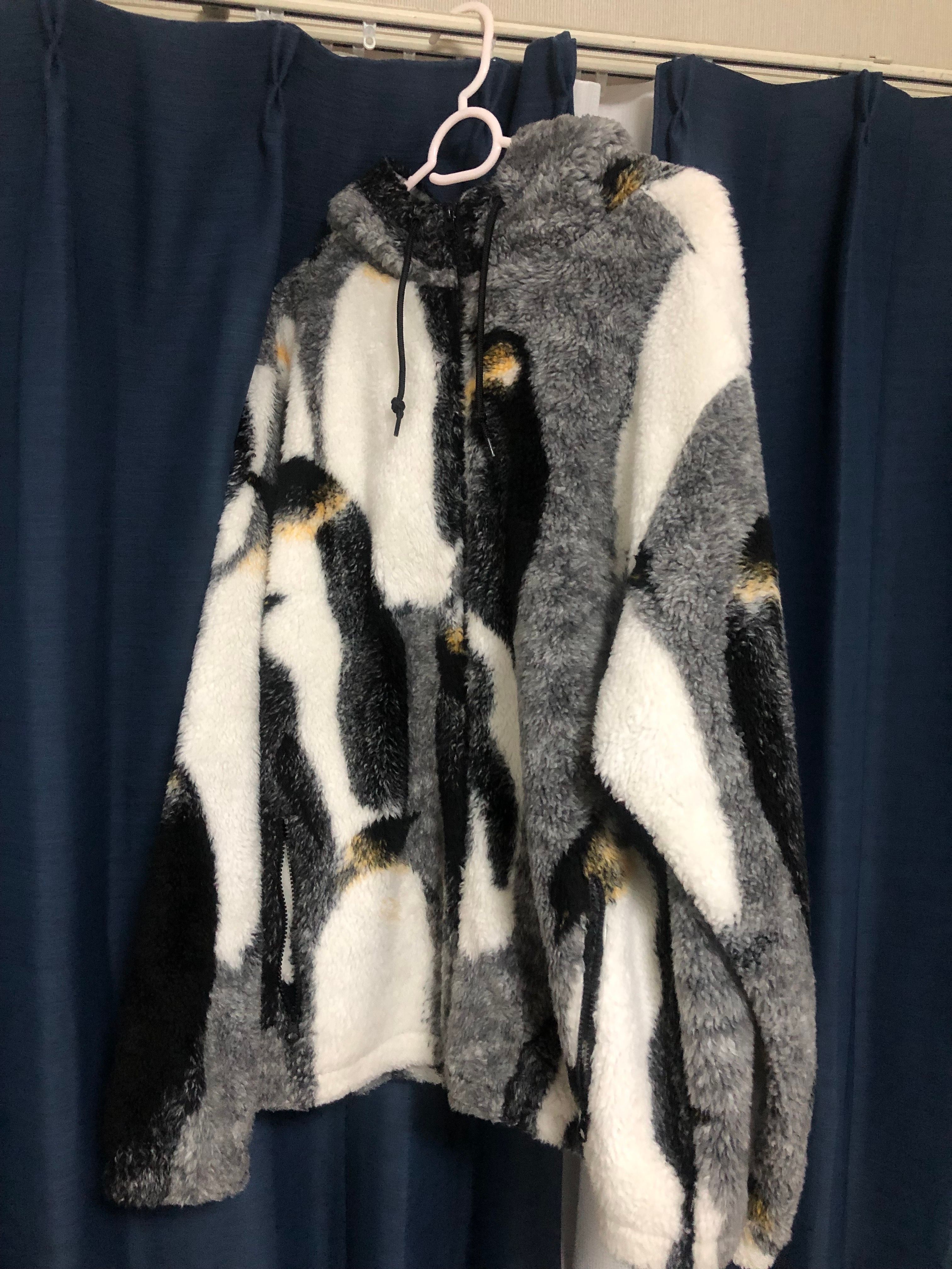 Supreme Penguins Hooded Fleece Jacket "Black"