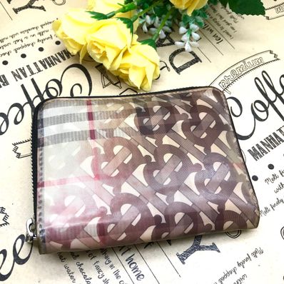 バーバリー ヴィンテージ チェック 財布 3Dプリント カラビナ S2203