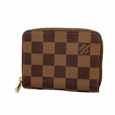 【6dc3503】ルイヴィトン コインケース ダミエ ジッピーコインパース N63070 エベヌ【中古】メンズ レディース ユニセックス