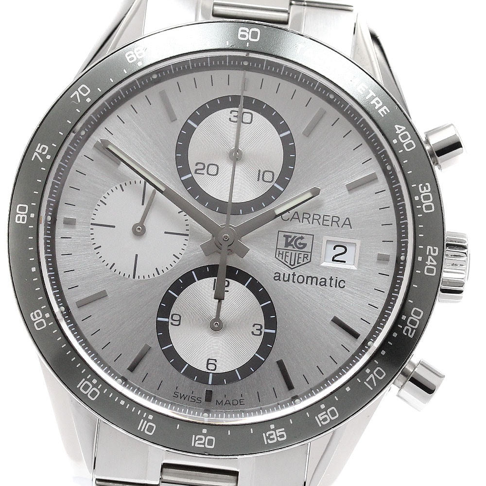 ☆美品  タグホイヤー カレラ クロノグラフ CV2011 メンズ 【中古】