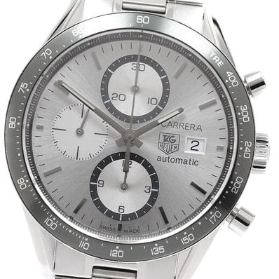 ☆美品 タグホイヤー カレラ クロノグラフ CV2011 メンズ 【中古】