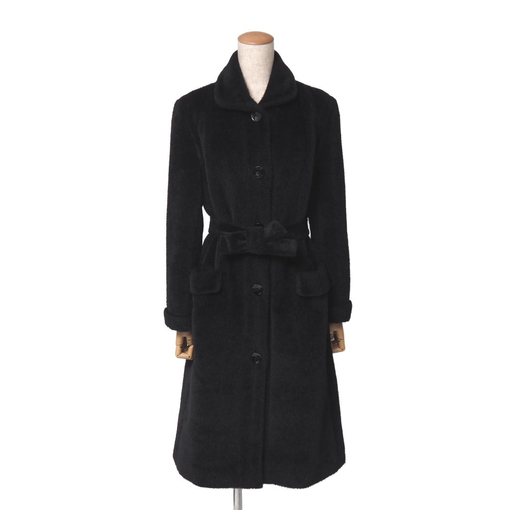 MAX MARA マックスマーラ コート サイズ38 アルパカ混 ベルテッドコート 白タグ イタリア製 ブランド古着【中古】20260904/RB0857