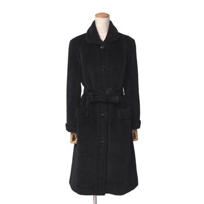 MAX MARA マックスマーラ コート サイズ38 アルパカ混 ベルテッドコート 白タグ イタリア製 ブランド古着【中古】20260904/RB0857