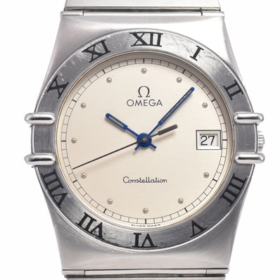 オメガ OMEGA 1510.30 コンステレーション デイト フラットベゼル シルバー クォーツ メンズ 良品 腕時計 A#149130