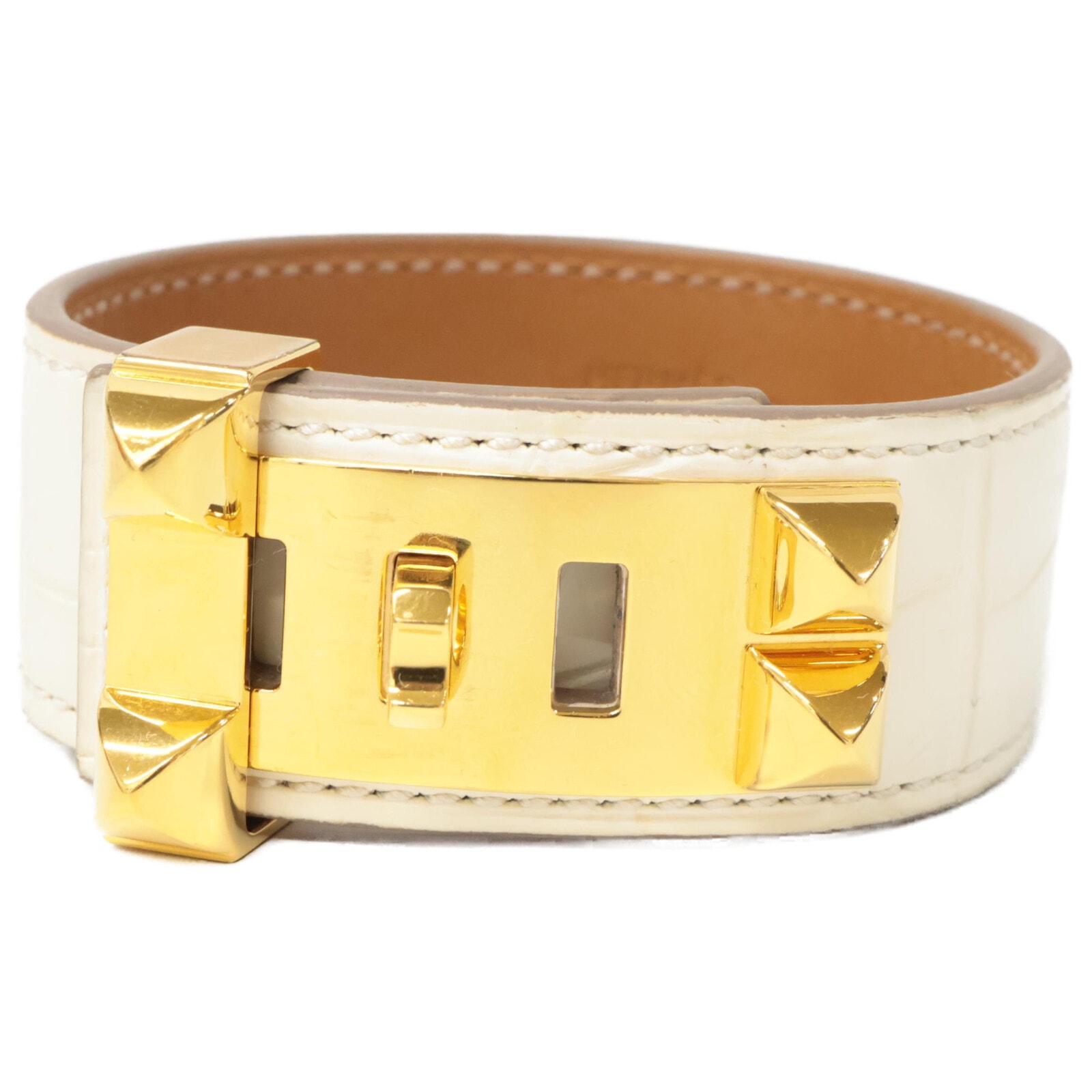 エルメス W刻印 アリゲーターレザー コリエ・ド・シアン24