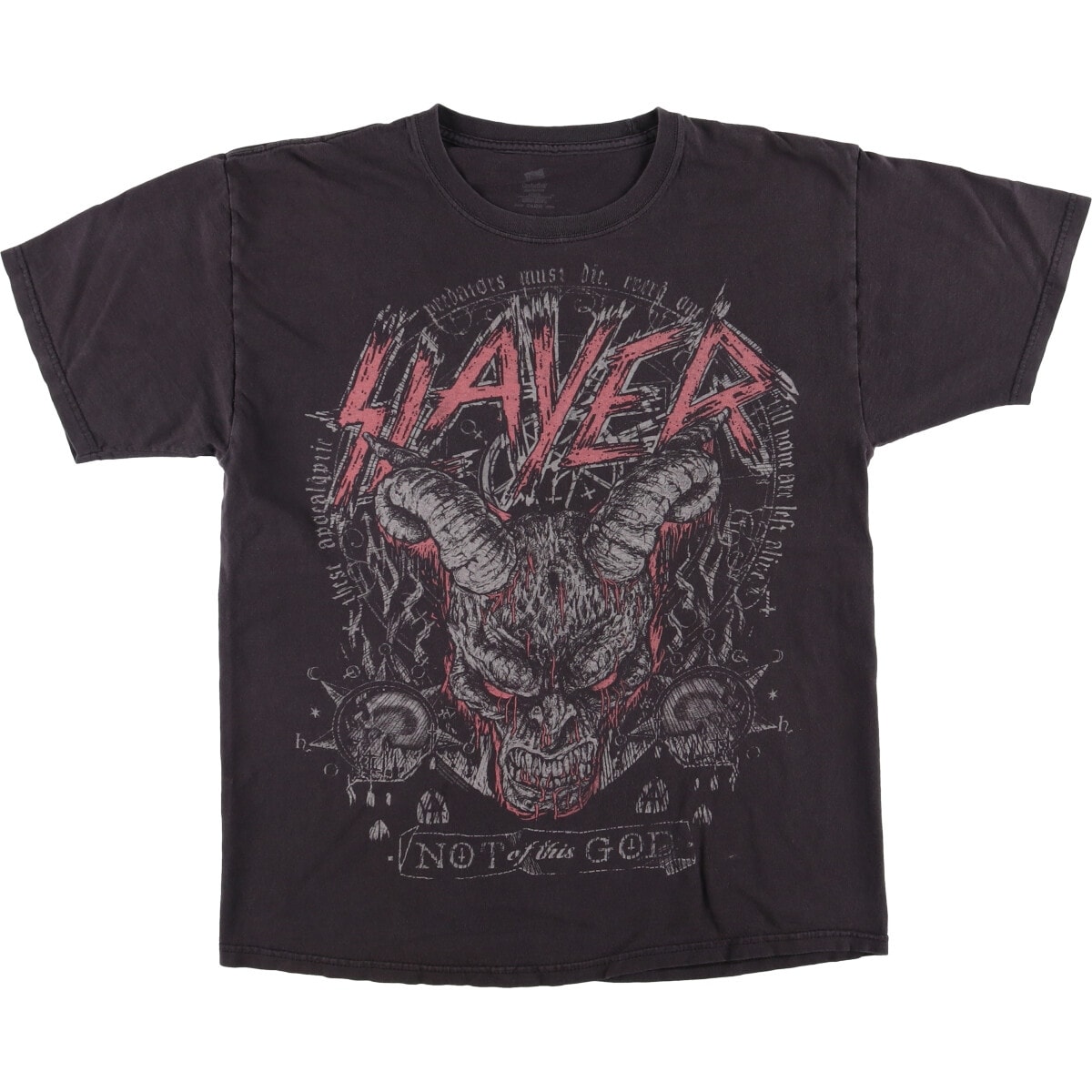 古着 ヘインズ Hanes SLAYER スレイヤー バンドTシャツ バンT メンズL相当/eaa580127