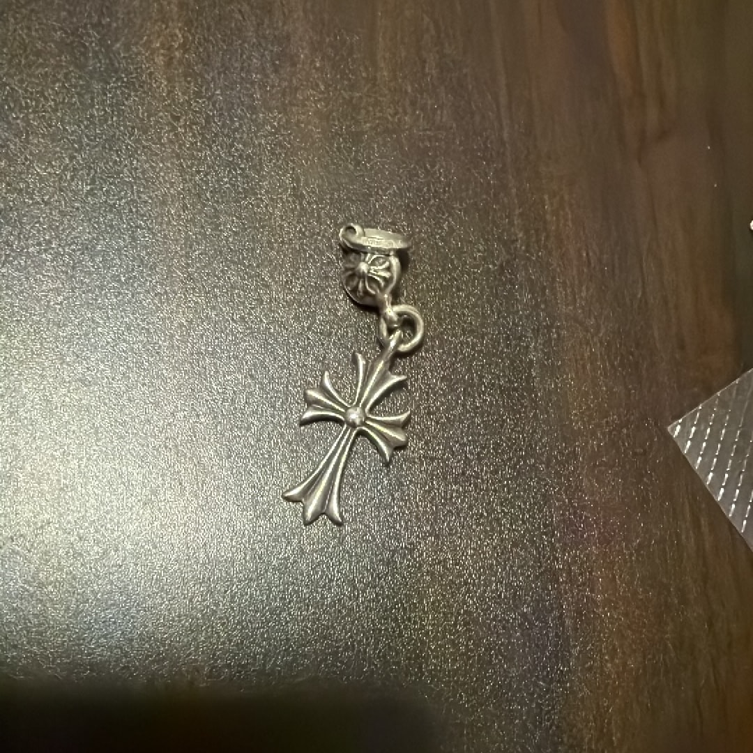 Chrome Hearts 1 Ball Tiny CH Cross Charm "Silver"