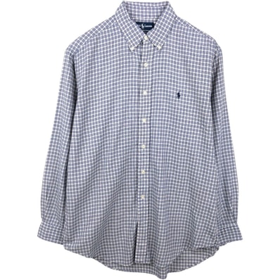 古着 ラルフローレン Ralph Lauren YARMOUTH 長袖 ボタンダウンチェックシャツ メンズL相当/eaa642832