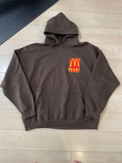 Travis Scott Cactus Jack x McDonald's Cactus Pack Sticker Hoodie "Brown"