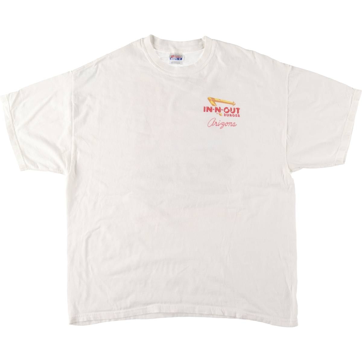 古着 00年代 ヘインズ Hanes IN-N-OUT BURGER インアンドアウトバーガー アドバタイジングTシャツ メンズXL相当/eaa568811
