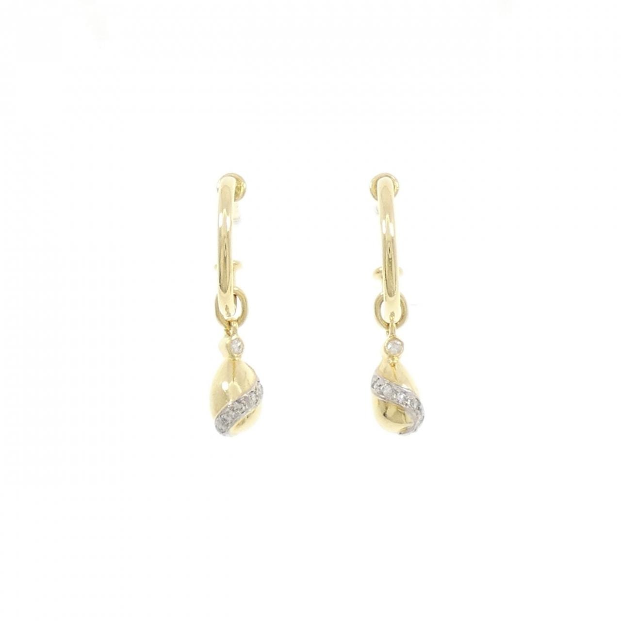 【ヴィンテージ】カルティエ ダイヤモンド ピアス