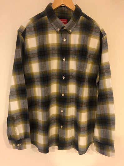 Supreme Brushed Plaid Flannel Shirt "Natural"